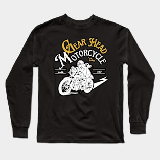 Gear Head Motorcycle Club Biker Long Sleeve T-Shirt